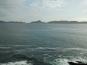 Vista de las islas Cíes desde Cabo Home